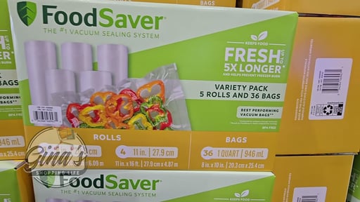 FoodSaver Variety Pack Rolls and Bags, 5 Rolls and 36 Bags