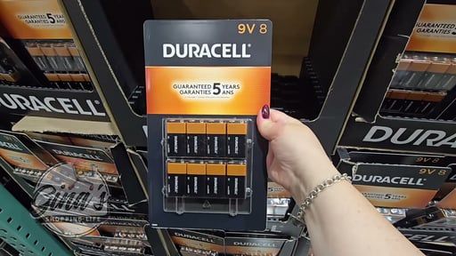 Duracell Alkaline Batteries 9 Volt 8 Pack Carded