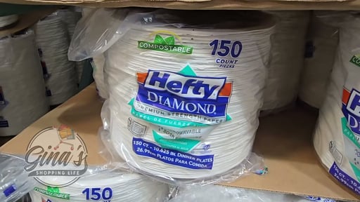 Hefty Diamond Dinner Plates 150 CT