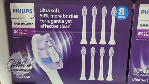 Philips Sonicare Gentle Clean 8-Pack Ultra Soft Bristle Replacement Brush Heads