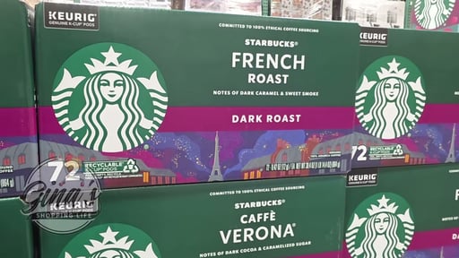 Starbucks French Roast Dark Roast 72 Count K-Cup Pods