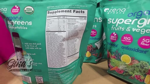 Zena Organic Supergreens + Energy 45CT Stick Pack