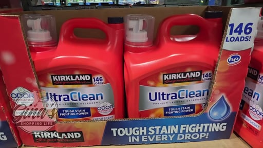 Kirkland Signature Ultra Clean HE Liquid Laundry Detergent, Fresh Scent, 146 Loads, 194 fl oz