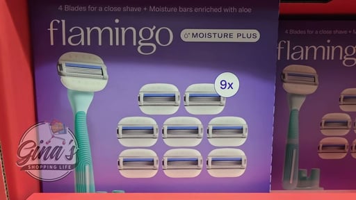 Flamingo by Harry's Razor Set 1 Handle, 9 Cartridges