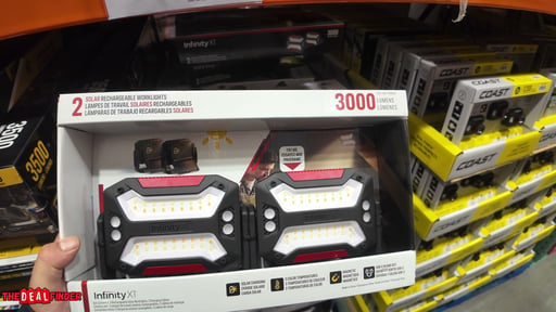 Infinity X1 Solar 3000L Lights Worklights 2 Pack