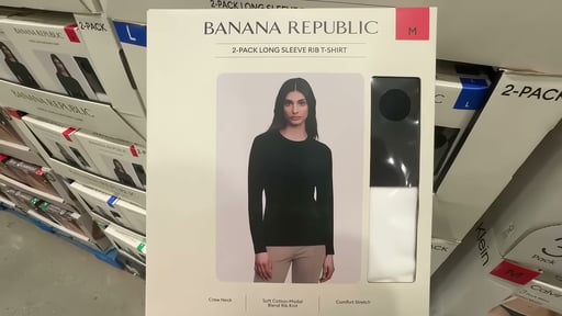 Banana Republic Women's Long Sleeve Tee 2-Pack