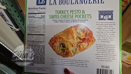 La Boulangerie Turkey Pesto & Swiss Cheese Pockets 8/3oz