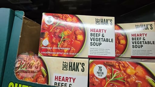 Chef Hak's Beef & Veggie Soup 2/24 oz