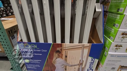 Cool™ Screen Door Retractable for Single Hinged Door - White