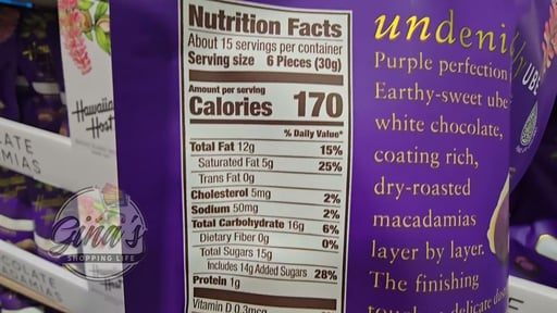 Hawaiian Host Ube White Chocolate Macadamia Nuts, 16 oz