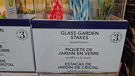 Glass Garden Stakes 3-Pack