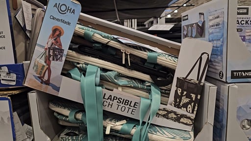 Aloha X CleverMade Collapsible Beach Tote
