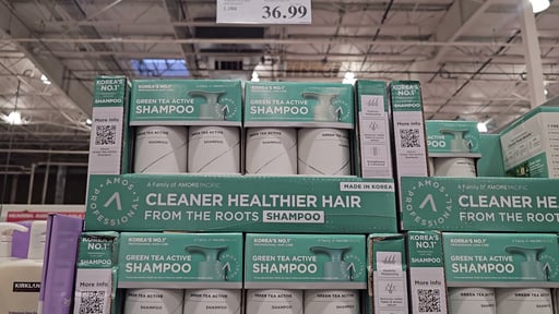 Amos Professional Green Tea Active Shampoo 2-Pack