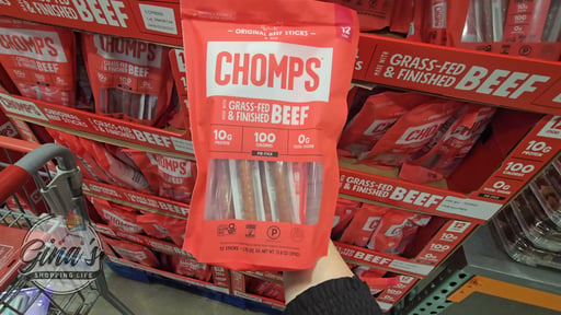 Chomps Original Grass Fed Beef Sticks, 12 CT
