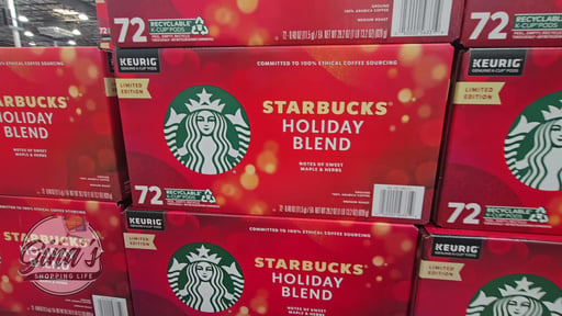 Starbucks Holiday Blend Medium Roast 72 CT K-Cup Pods