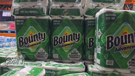 Bounty Advanced Paper Towels 12 Rolls / 103 Sheets