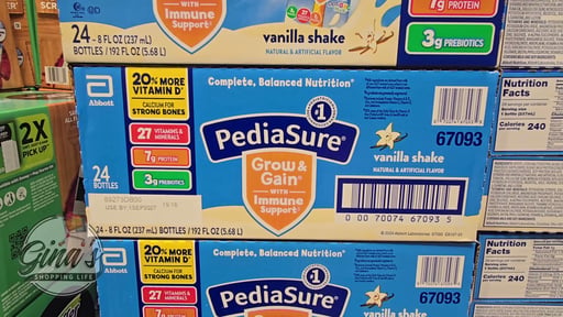 PediaSure OptiGRO Vanilla Kids Shake, 24 Count / 8 FL OZ