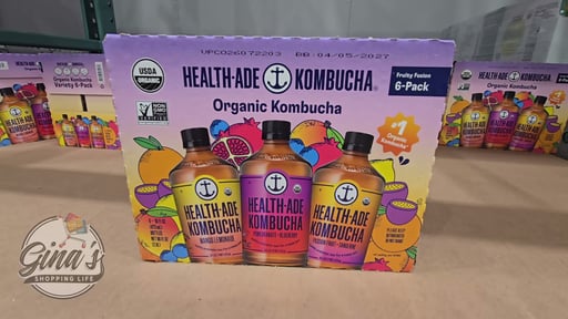 Health-Ade Organic Fruity Fusion Kombucha Variety Pack, 6 x 16 fl oz