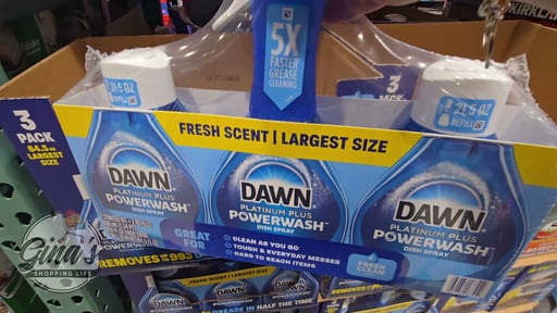 Dawn Platinum PowerWash Dish Spray 21.5 oz + 43 oz Refill