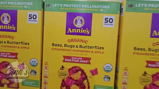 Annie's Organic Bees, Bugs, Butterflies Fruit Snacks, 50 Pouches, 0.7 oz Each