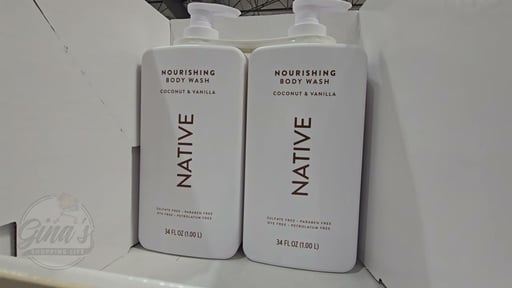 Native Nourishing Body Wash, Coconut & Vanilla, 2-Pack, 34 FL OZ Each