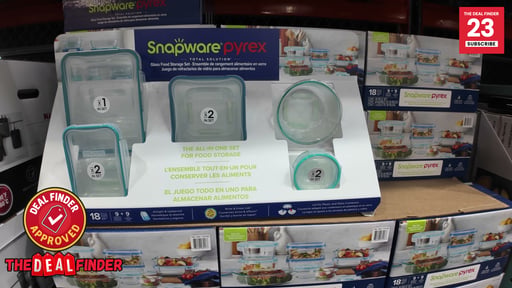 Snapware 18-Piece Pyrex Glass Food Storage Set
