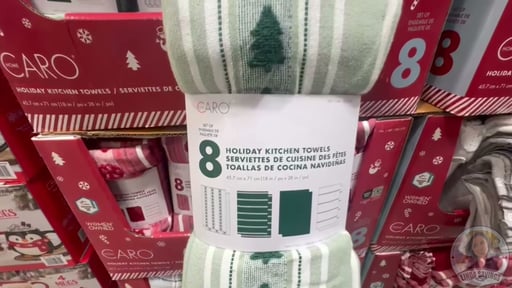 Caro Home Holiday Kitchen Towel Set, 8-Pack (18" x 28")
