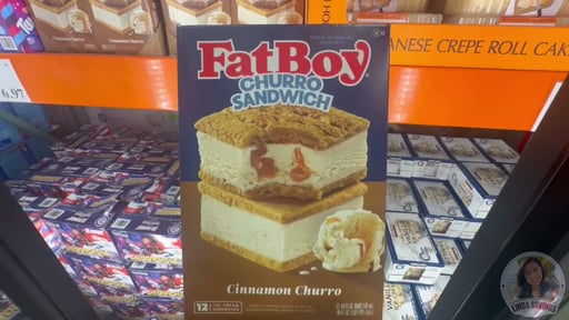 FatBoy Cinnamon Churro Ice Cream Sandwiches, 12 × 4 fl oz