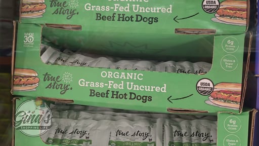 TRUE STORY ORGANIC GRASSFED BEEF HOT DOGS 3/10OZ
