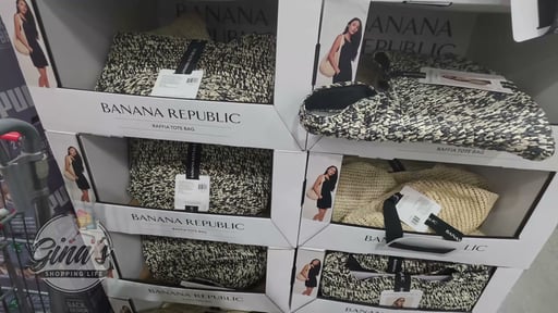 BANANA REPUBLIC RAFFIA TOTE BAG