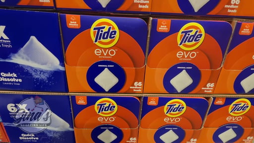 Tide Evo Laundry Detergent Tiles, Original Scent, 66 CT