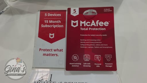 McAfee Total Protection (5 Devices) 15-Month Subscription