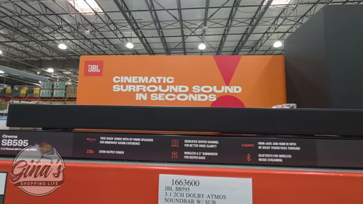 JBL Cinema SB595 Soundbar with Wireless Subwoofer