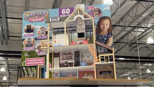 KidKraft Lakeview Villa Wooden Dollhouse & Greenhouse
