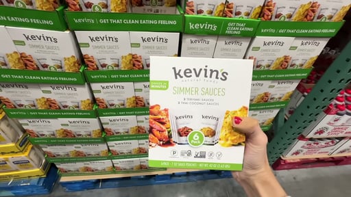 Kevin's Simmer Sauces Coconut/Teriyaki 6/7 oz (2.63 lbs)