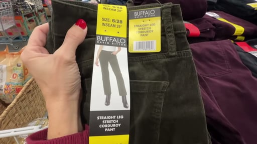 Buffalo Women's Straight Leg Corduroy Pant