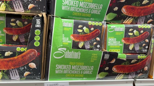 Sabatino's Smoked Mozzarella ABF Chicken Sausage 3 lbs