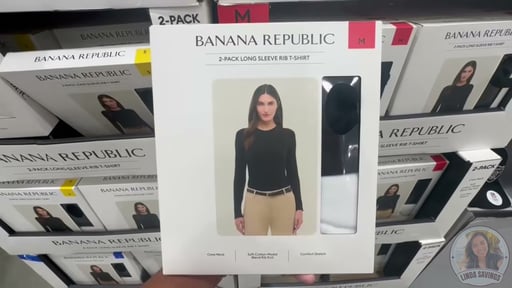 Banana Republic Women's Long Sleeve Tee 2-Pack