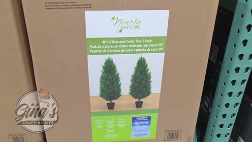 Nearly Natural Faux 4' Cedar Tree 2PK