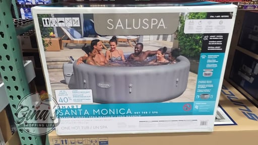 SaluSpa Santa Monica MaxHold EnergySense Smart AirJet 7-Person Gray