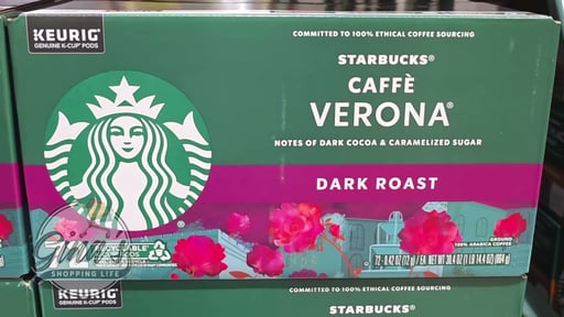 Starbucks Caffè Verona Dark Roast 72 Count K-Cup Pods