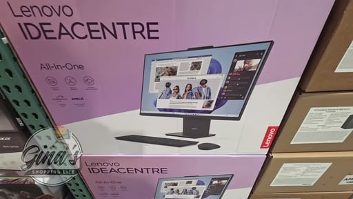 Lenovo IdeaCentre 27" Touchscreen All-in-One Desktop - AMD Ryzen 5 8645HS, 16GB RAM, 1TB SSD