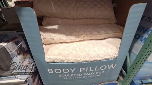Sculpted Faux Fur Body Pillow