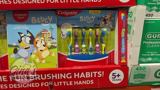 Colgate Bluey Toothbrush 6 Pack