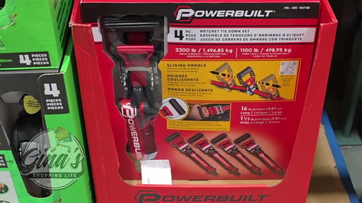 Powerbuilt Ratchet Tie Downs 4-Piece 1.5" x 16'