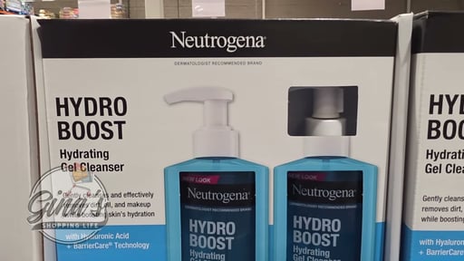 Neutrogena Hydro Boost Gel Cleanser, 2-Pack, 12 fl oz Each