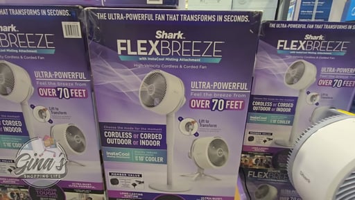 Shark FlexBreeze Cordless Fan with InstaCool Misting Attachment