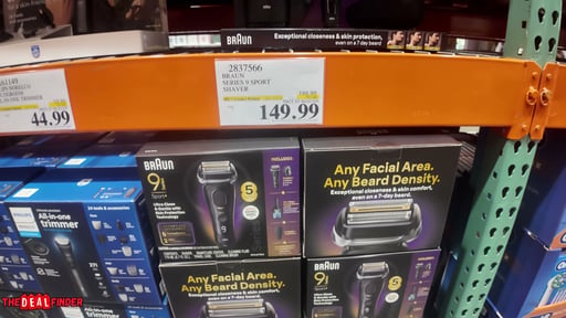 Braun Series 9 Sport+ Electric Shaver with Clean & Charge Station and PowerCase