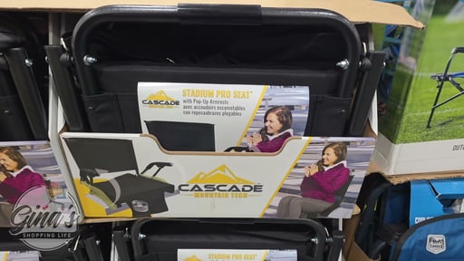 Cascade Mountain Tech Stadium Seat Pro with Arms