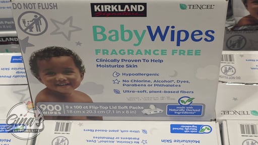Kirkland Signature Fragrance Free Baby Wipes, 900 Count